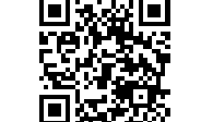 Schwarz-weißer QR-Code auf weißem Hintergrund.